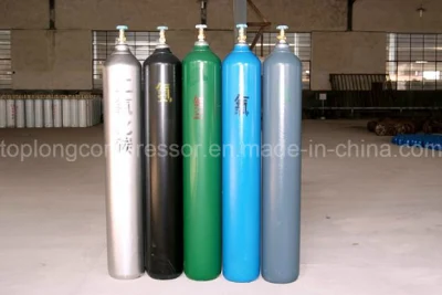 Cylindre de gaz en acier sans soudure, haute pression, 150 bars/200 bars, oxygène, azote, hydrogène, Argon, hélium, CO2, CNG